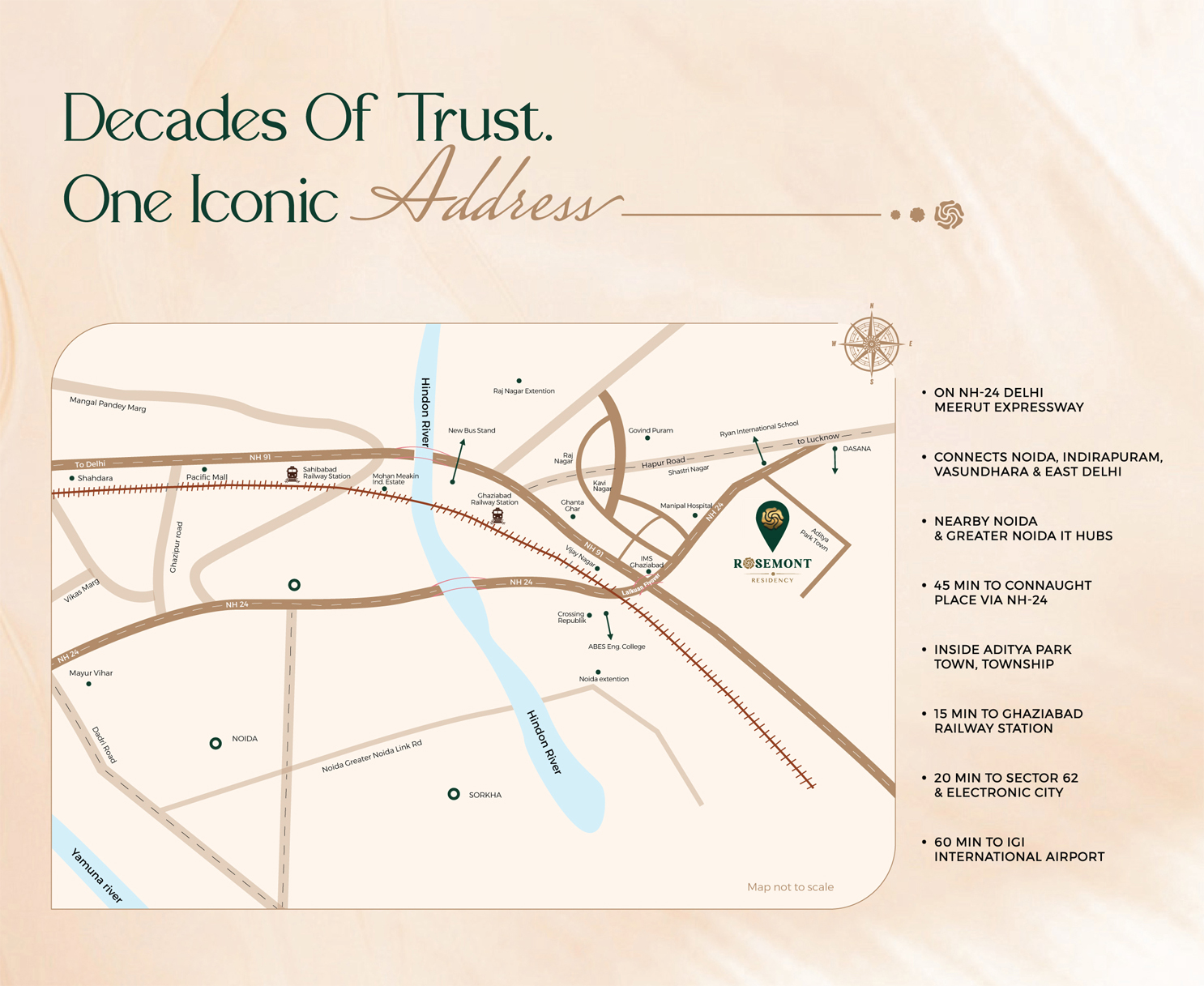 Aditya Rosemont Location map